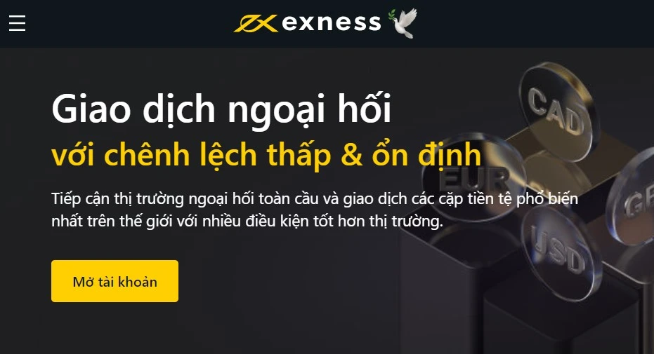 Giao dịch ngoại hối Exness.