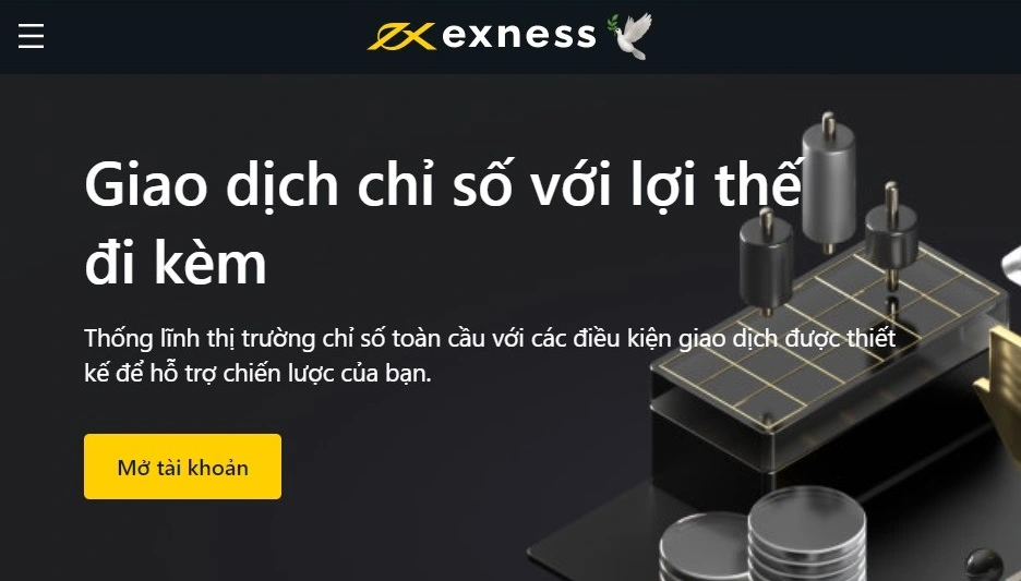 Giao dịch chỉ số Exness.